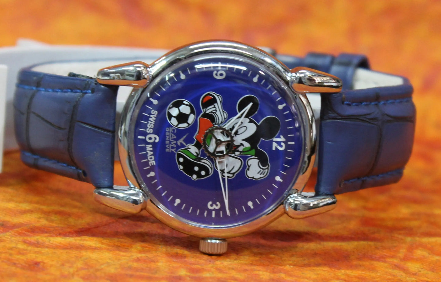 Mickey Mouse Wrist watch Camy Geneva 17 Jewels ST96 Mechanical Hand Wind Movement - Genuine Vintage Watches