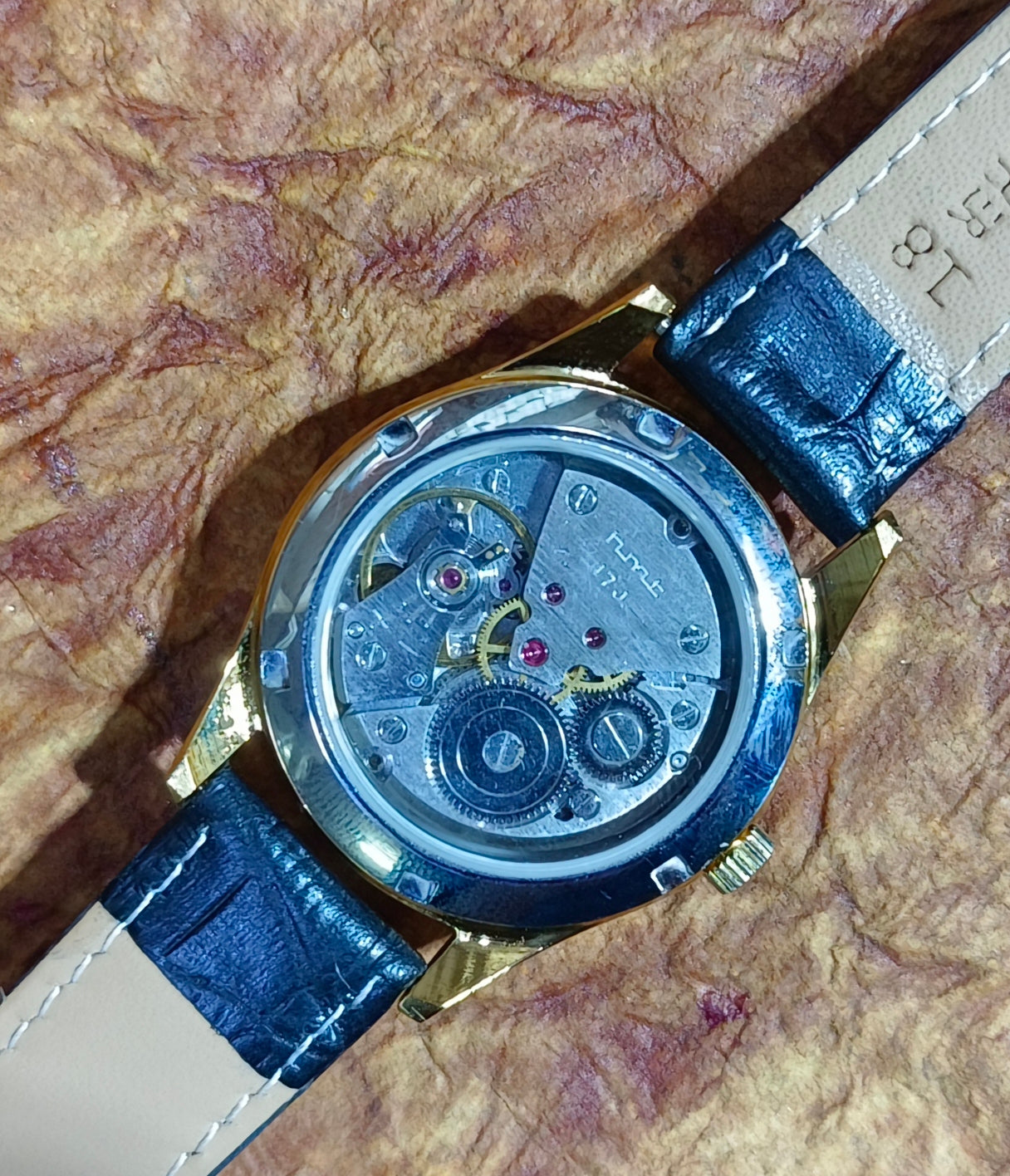 HMT Malhar Hand Wind Mechanical See-Through Back Vintage Men's Wristwatch Geniune-Vintage-Watches