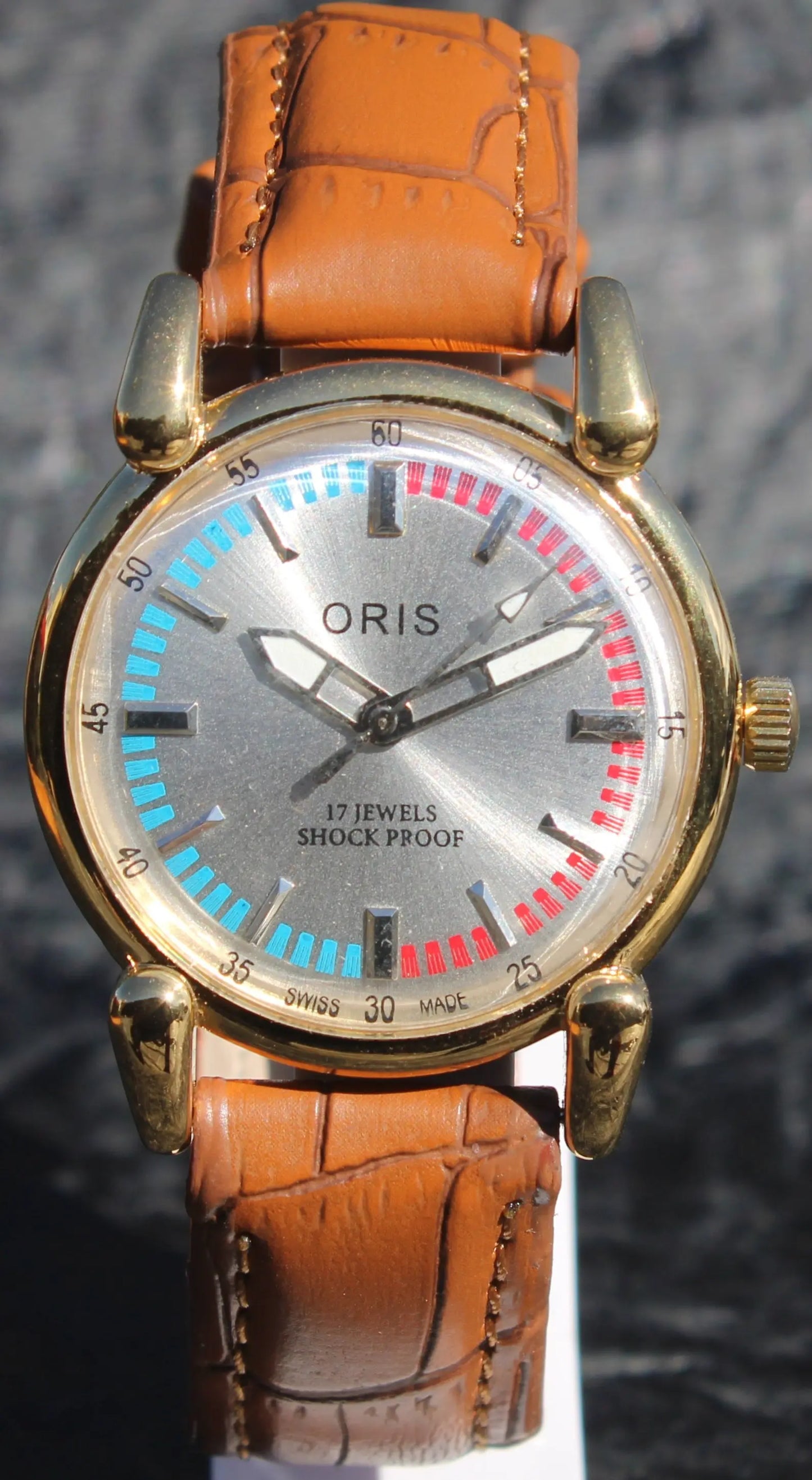 Vintage ORIS 17 Jewels FHF ST9 Mechanical Hand Wind Swiss Made Men's Wristwatch - Genuine Vintage Watches