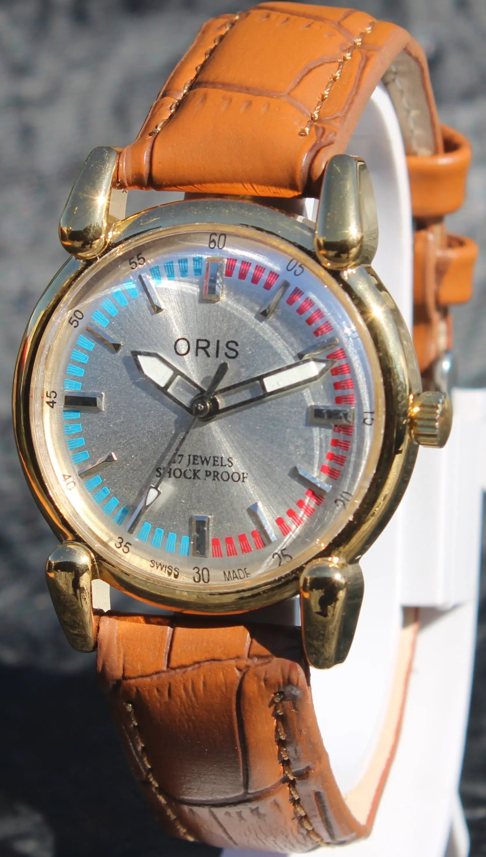 Vintage ORIS 17 Jewels FHF ST9 Mechanical Hand Wind Swiss Made Men's Wristwatch - Genuine Vintage Watches