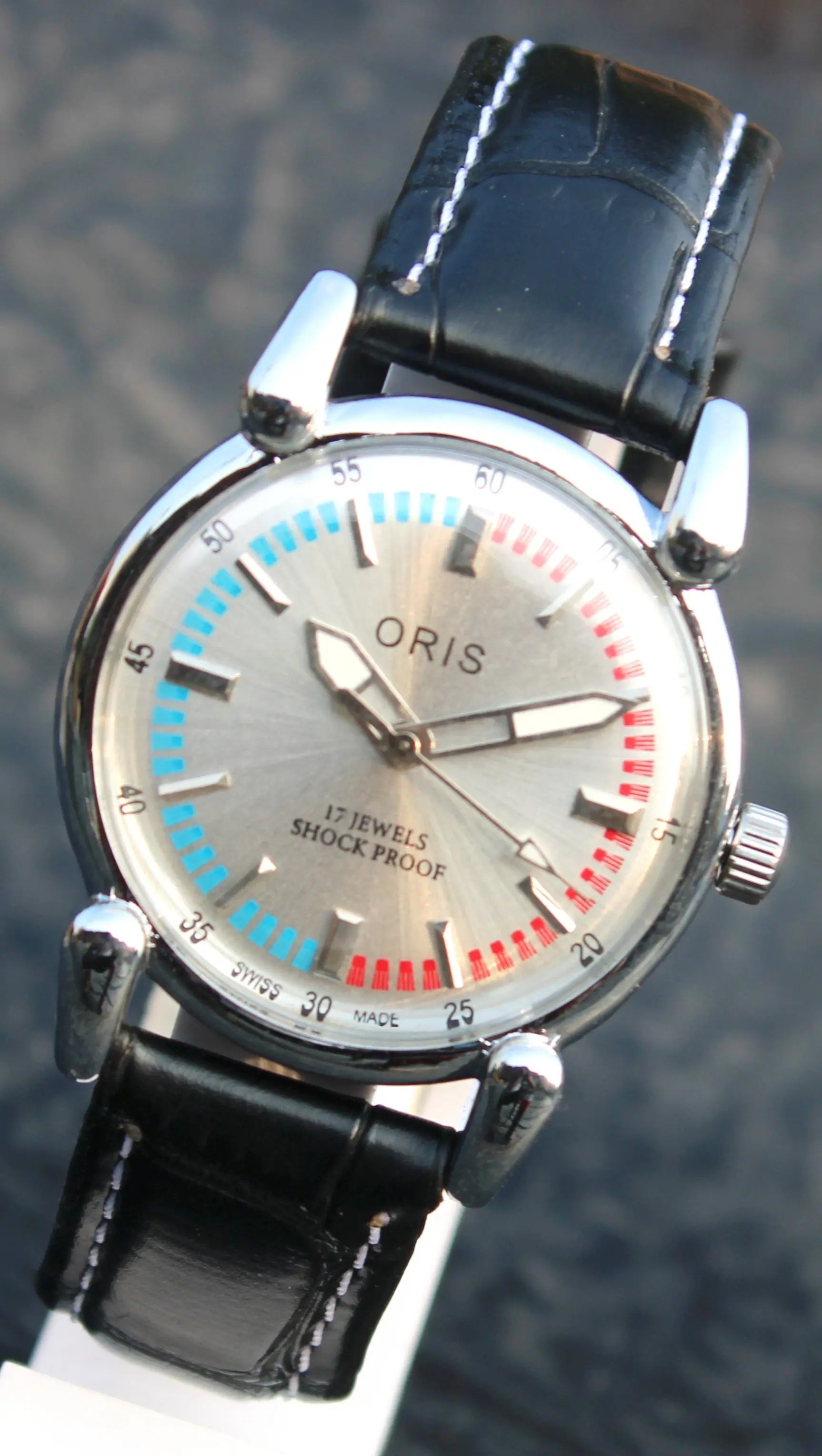 Vintage Oris Mechanical Watch 17 Jewels FHF ST96 Hand Wind Swiss Made - Genuine Vintage Watches