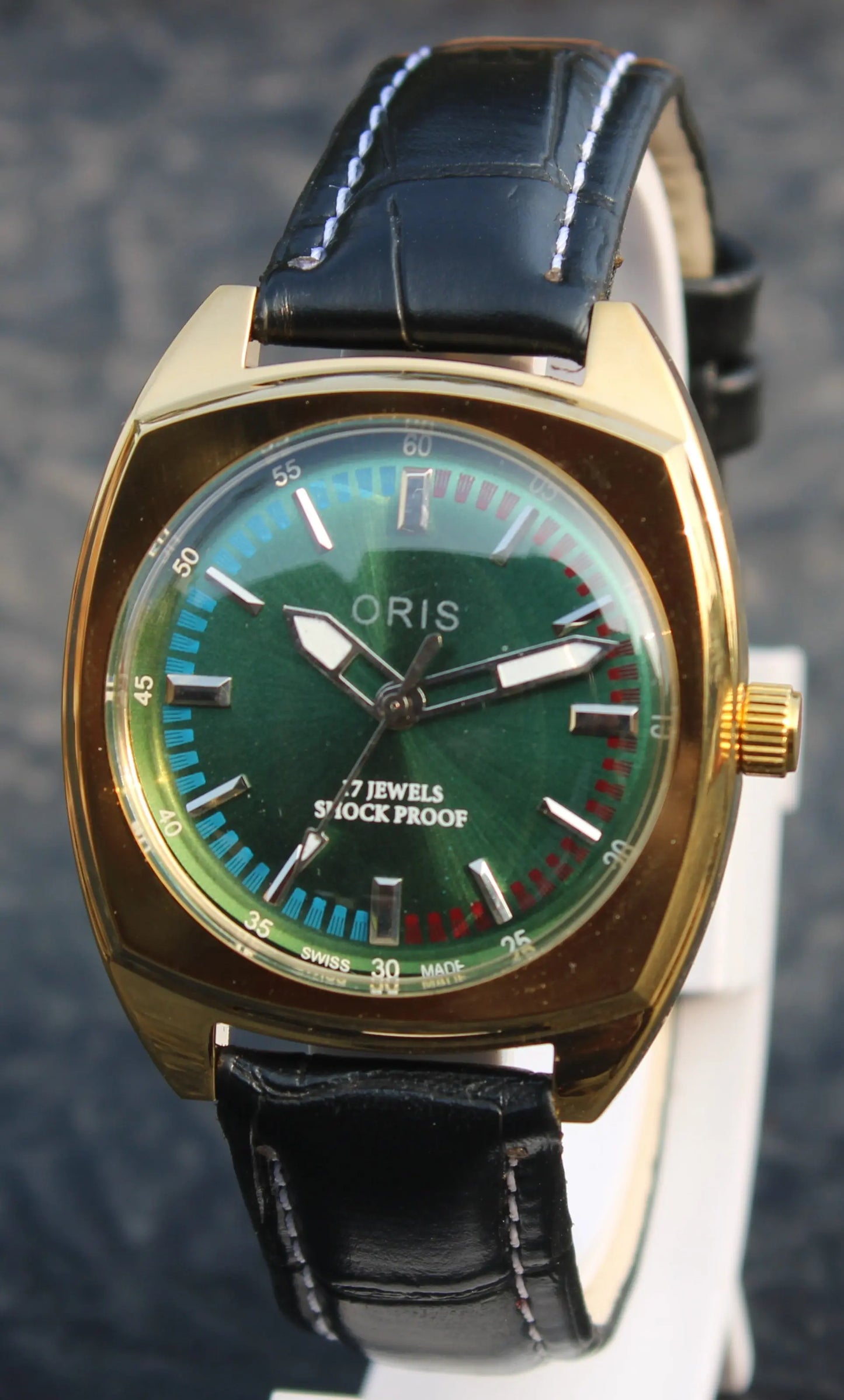 Vintage Oris Gold Plated Case Watch 17 Jewels FHF ST96 Mechanical Hand Winding - Genuine Vintage Watches