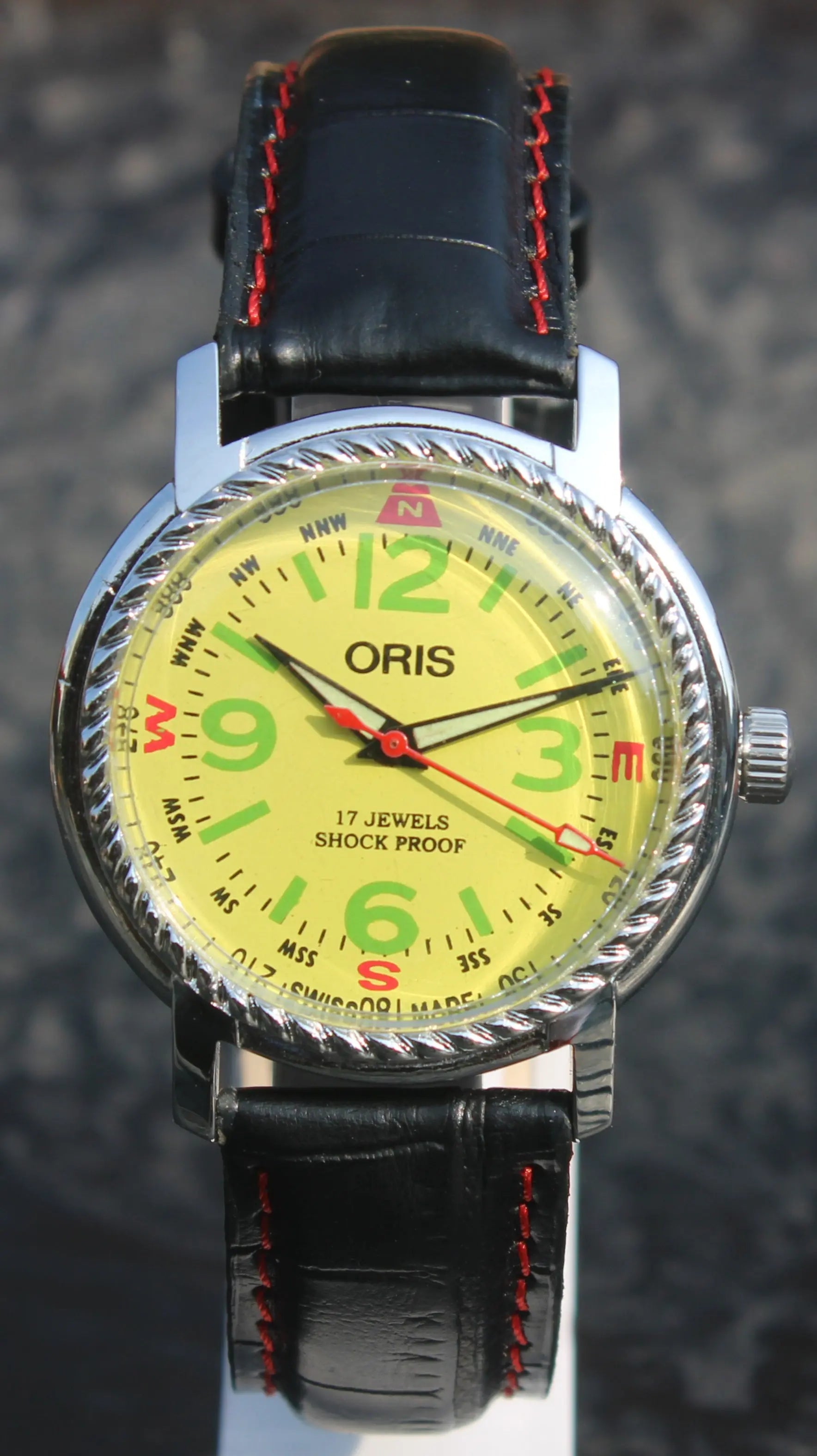 FHF ST96 Wristwatch ORIS 17 Jewels Vintage Mechanical Hand Wind Swiss Movement - Genuine Vintage Watches