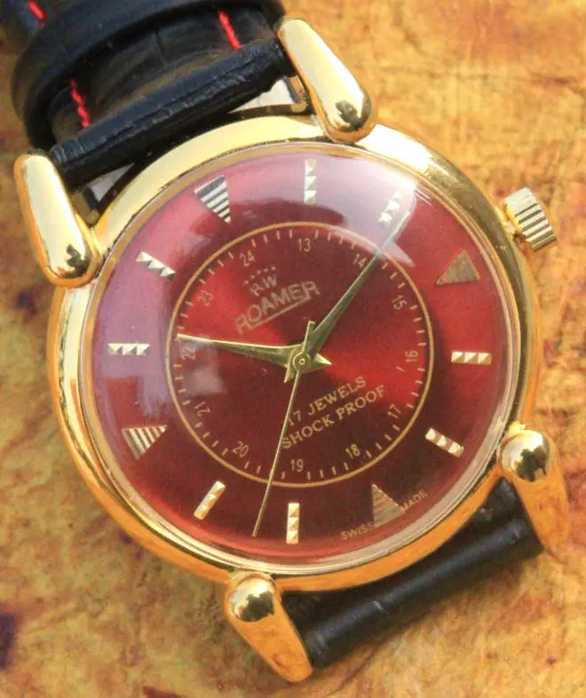 Roamer Vintage ST96 17 Jewels Hand Winding Swiss Made Wristwatch - Genuine Vintage Watches