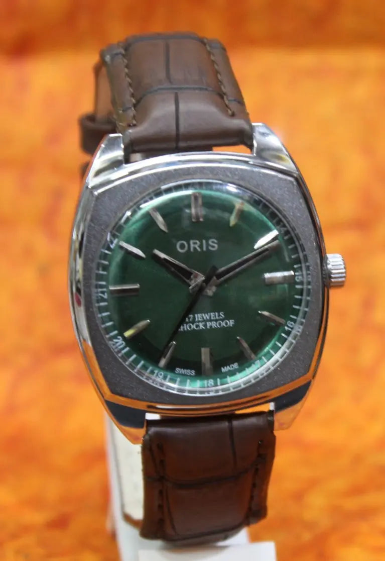 Antique Vintage ORIS 17 Jewels FHF ST9 Mechanical Hand Wind Wristwatch - Genuine Vintage Watches