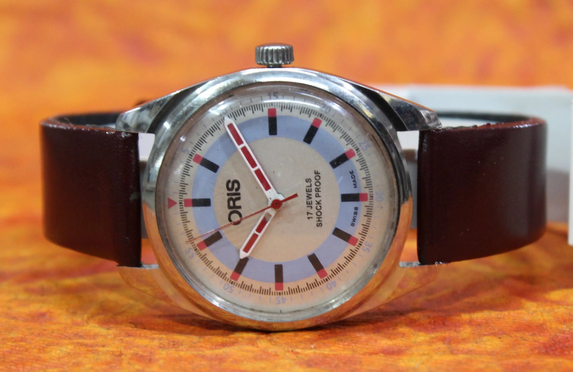 Swiss Made Vintage Oris 17 Jewels ST96 Mechanical Hand Wind Men's Wristwatch - Genuine Vintage Watches