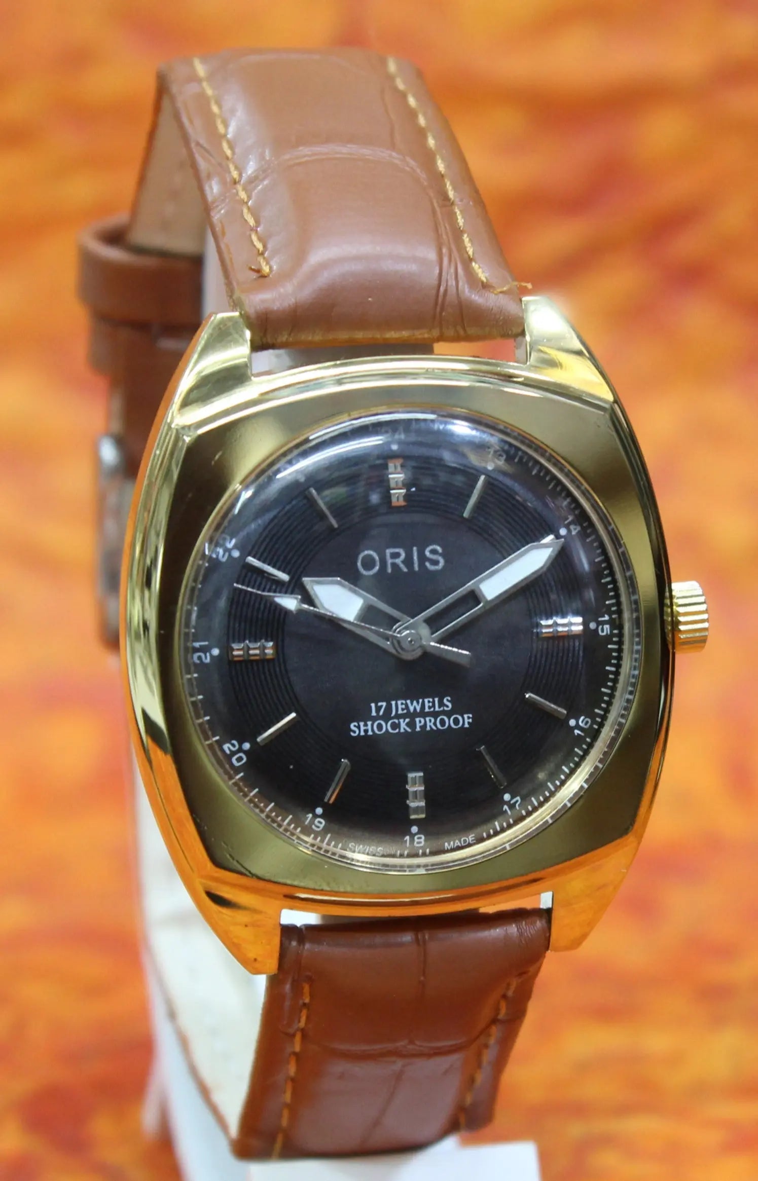 Mechanical Wristwatch ORIS Vintage 17 Jewels ST96 Swiss Made Hand Winding Mechanism - Genuine Vintage Watches