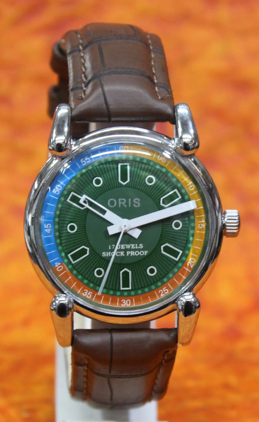 Antique Vintage ORIS Watch 17 Jewels FHF ST96 Mechanical Hand Wind Swiss Made Men's - Genuine Vintage Watches