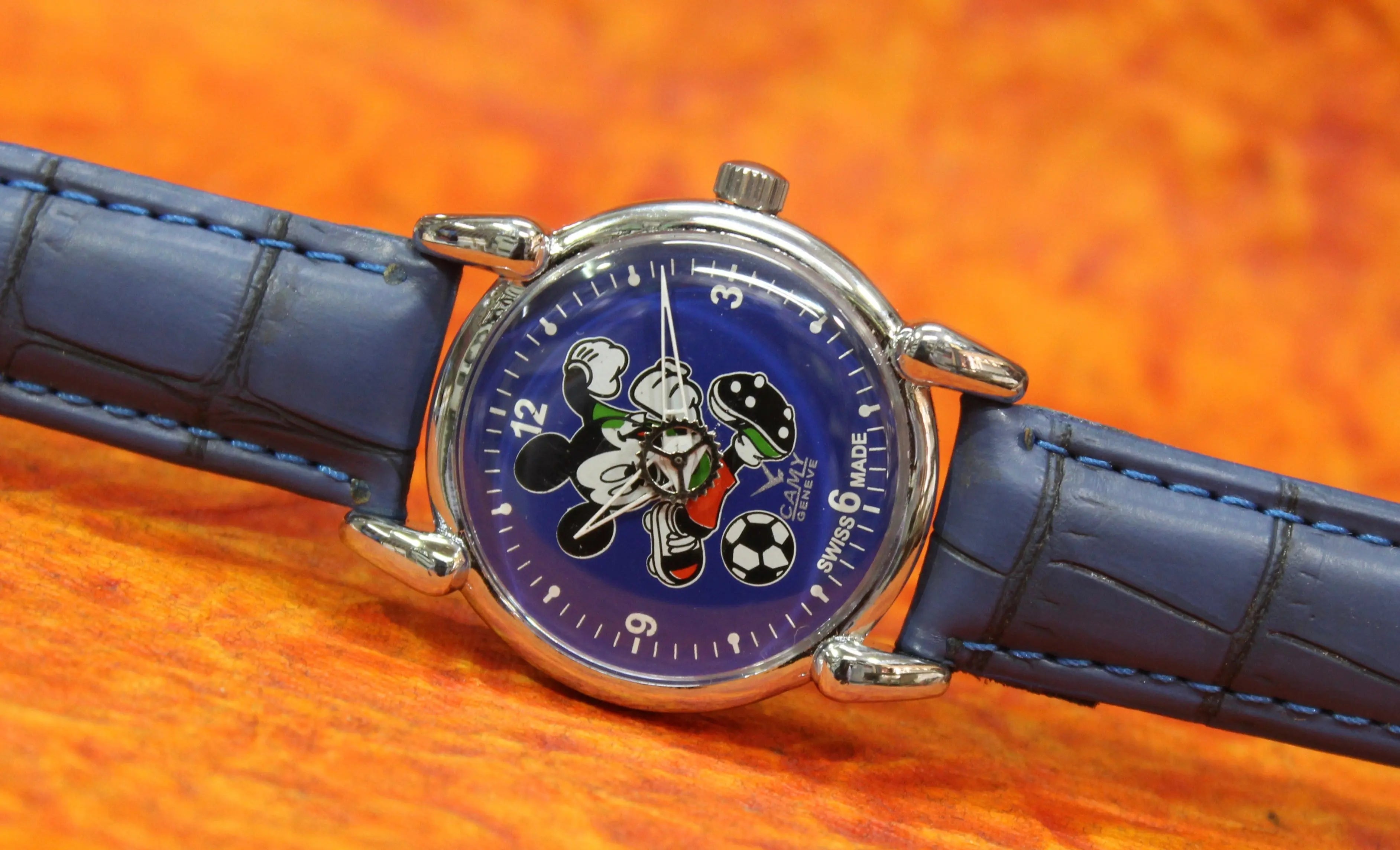 Mickey Mouse Wrist watch Camy Geneva 17 Jewels ST96 Mechanical Hand Wind Movement