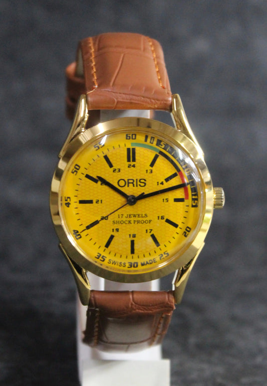 Oris Mechanical Wristwatch 17 Jewels FHF ST96 Hand Wind Swiss Made Movement