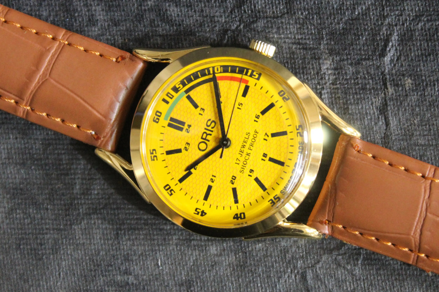 Oris Mechanical Wristwatch 17 Jewels FHF ST96 Hand Wind Swiss Made Movement