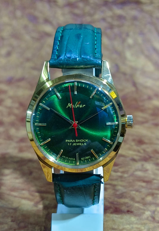 HMT Malhar Vintage Mechanical Hand Wind Watch Display Case Back Men's Watch Geniune-Vintage-Watches
