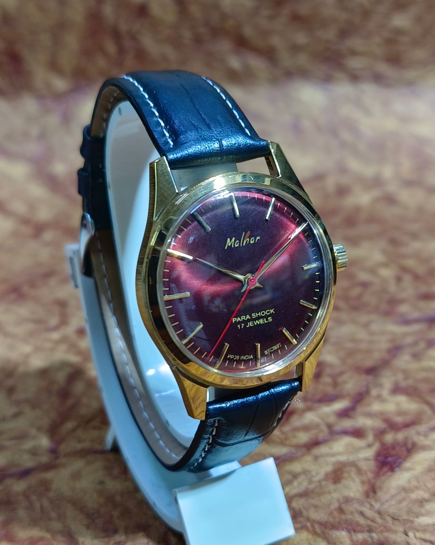 HMT Malhar Mechanical Hand Winding Wristwatch See-Through Back Vintage Watch Geniune-Vintage-Watches