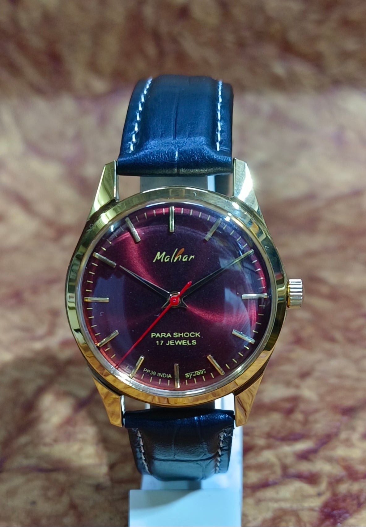 HMT Malhar Mechanical Hand Winding Wristwatch See-Through Back Vintage Watch Geniune-Vintage-Watches