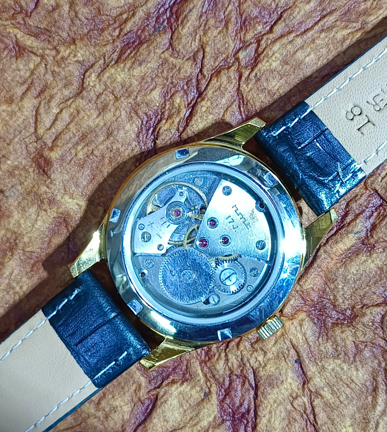 HMT Malhar Mechanical Hand Winding Wristwatch See-Through Back Vintage Watch Geniune-Vintage-Watches