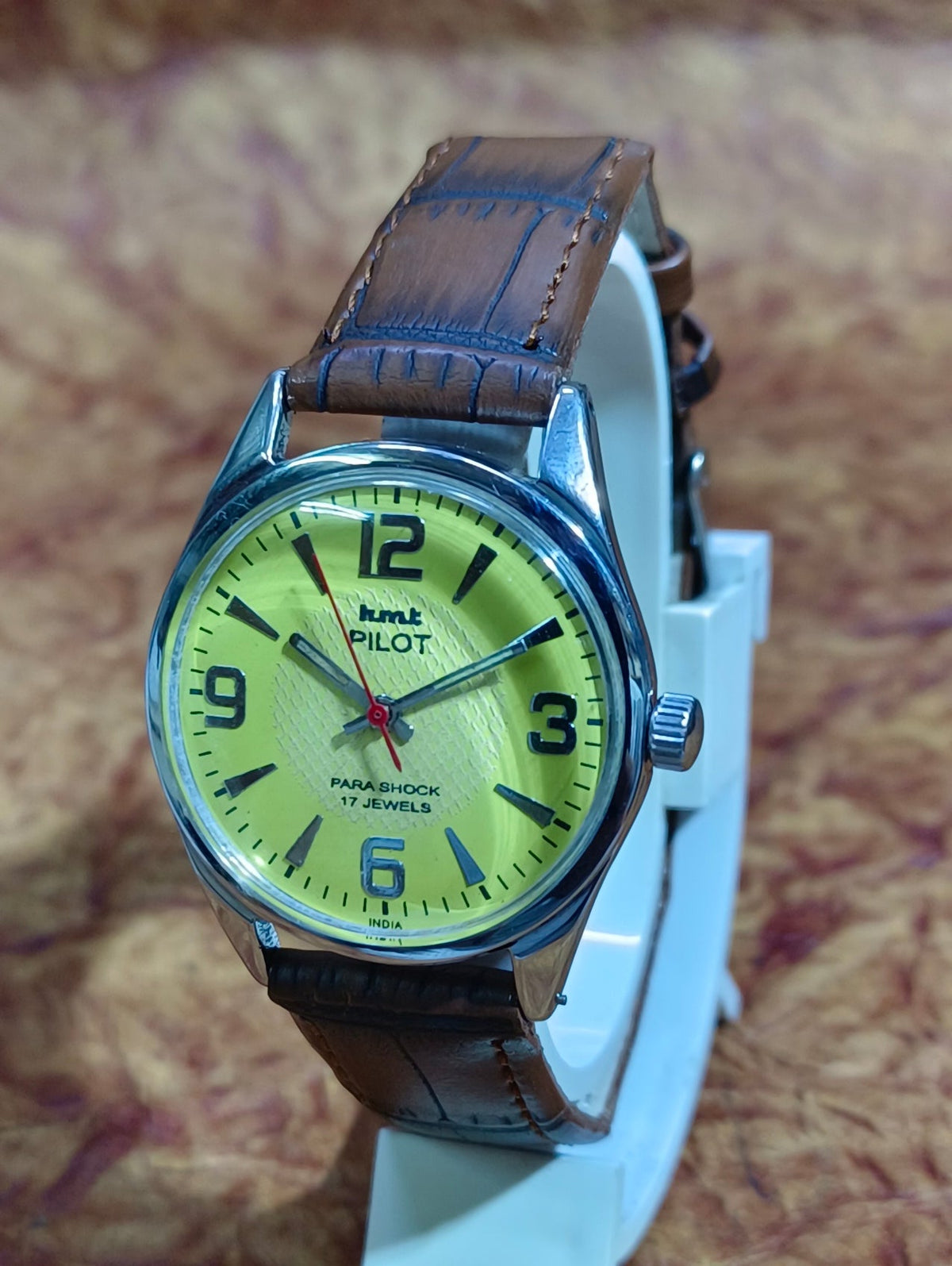 HMT Pilot Vintage Mechanical Hand Wind Watch Stainless Steel Men's Wristwatch Geniune-Vintage-Watches