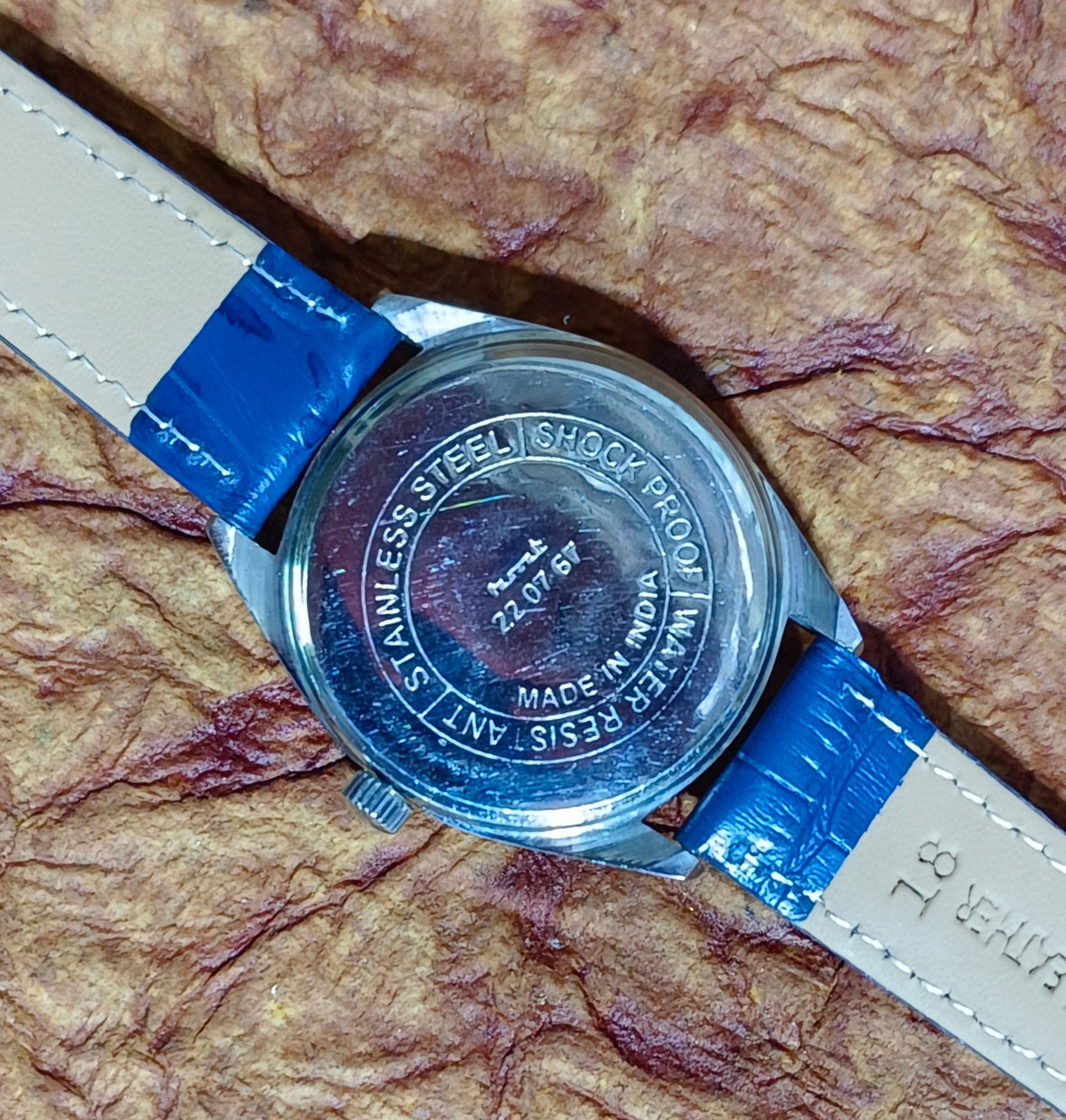 Vintage HMT Pilot Mechanical Wristwatch Stainless case Blue Dial Men's Watch Geniune-Vintage-Watches