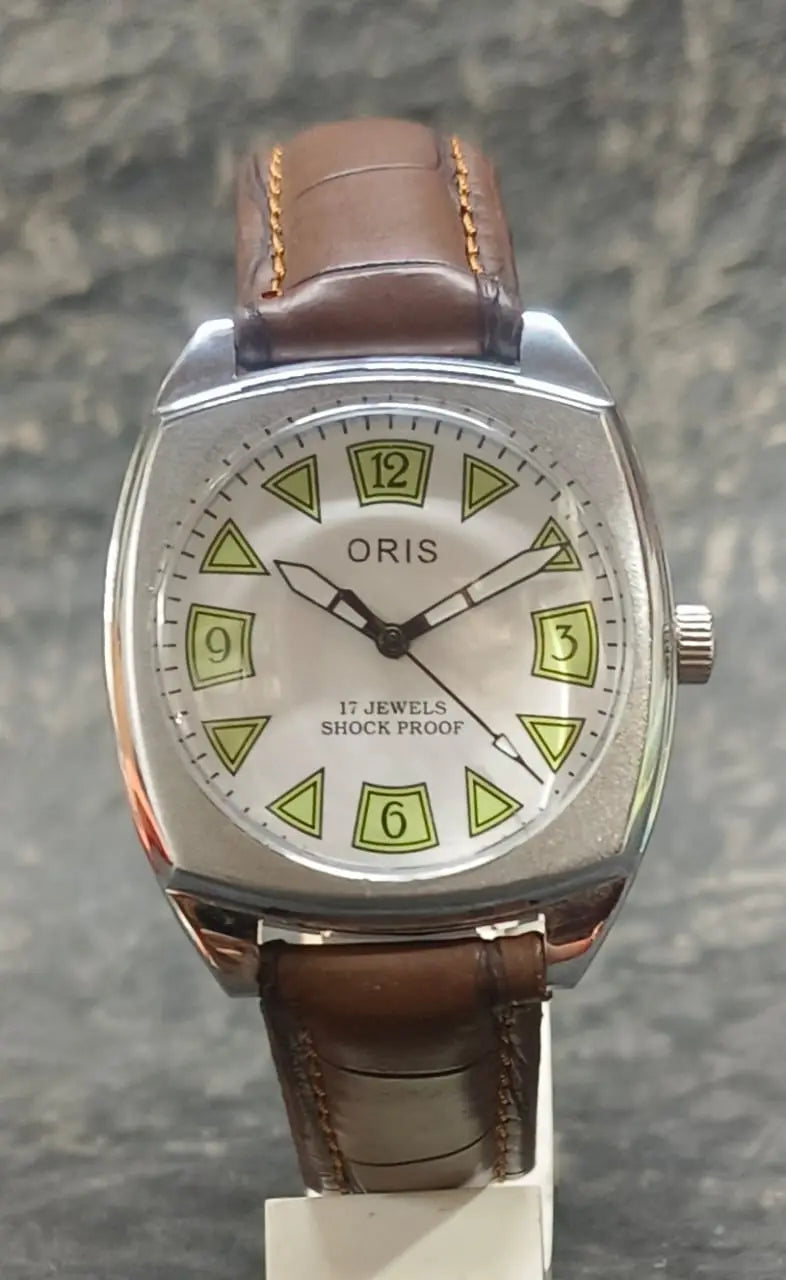 Mechanical Hand Winding Wristwatch ORIS Vintage 17 Jewels FHF ST96 Swiss Made