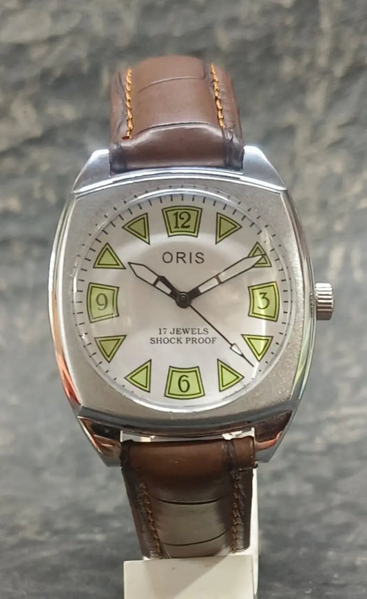 Mechanical Hand Winding Wristwatch ORIS Vintage 17 Jewels FHF ST96 Swiss Made