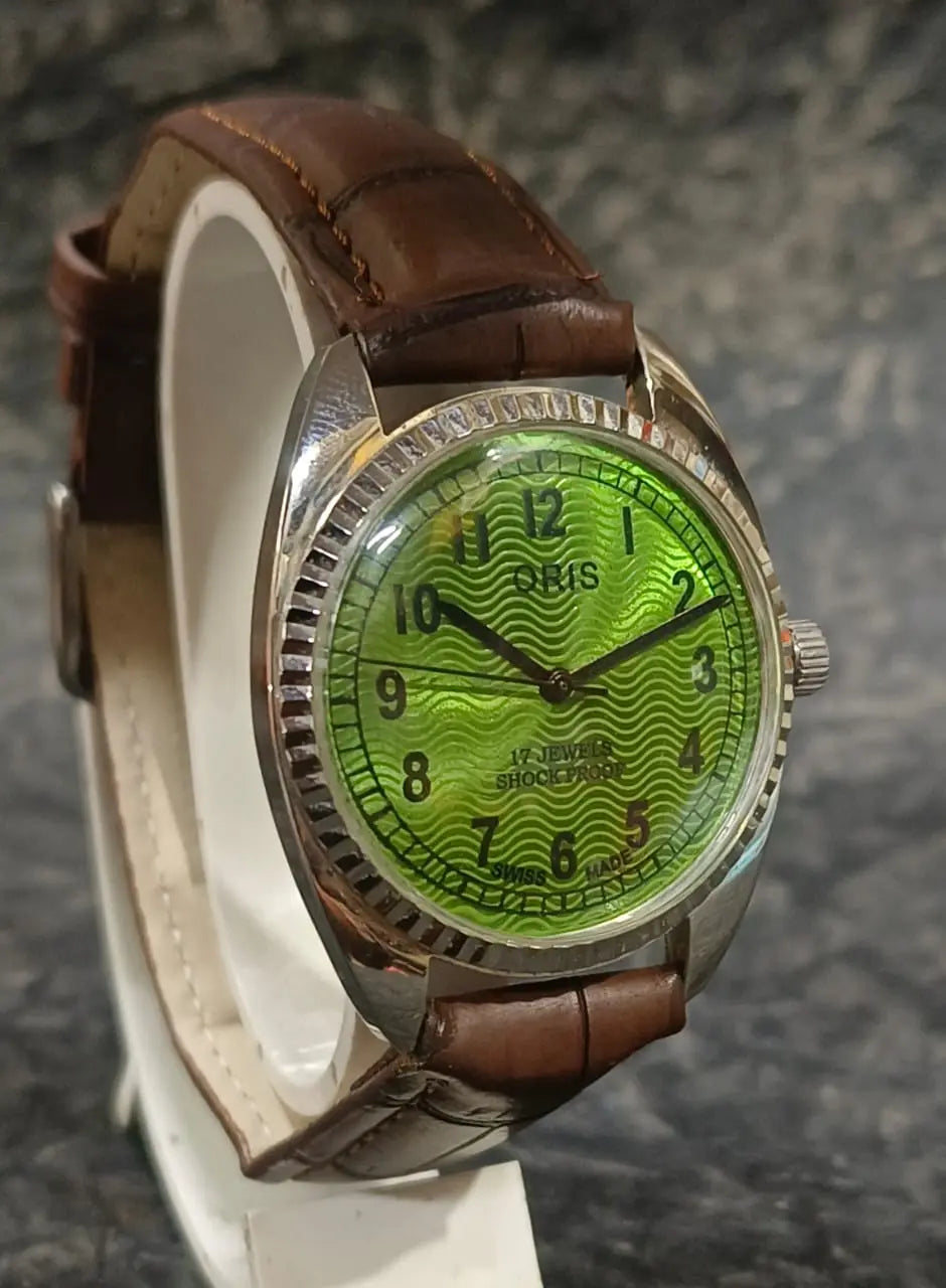 Mechanical Hand Wind Watch ORIS Vintage 17 Jewels FHF ST96 Swiss Made