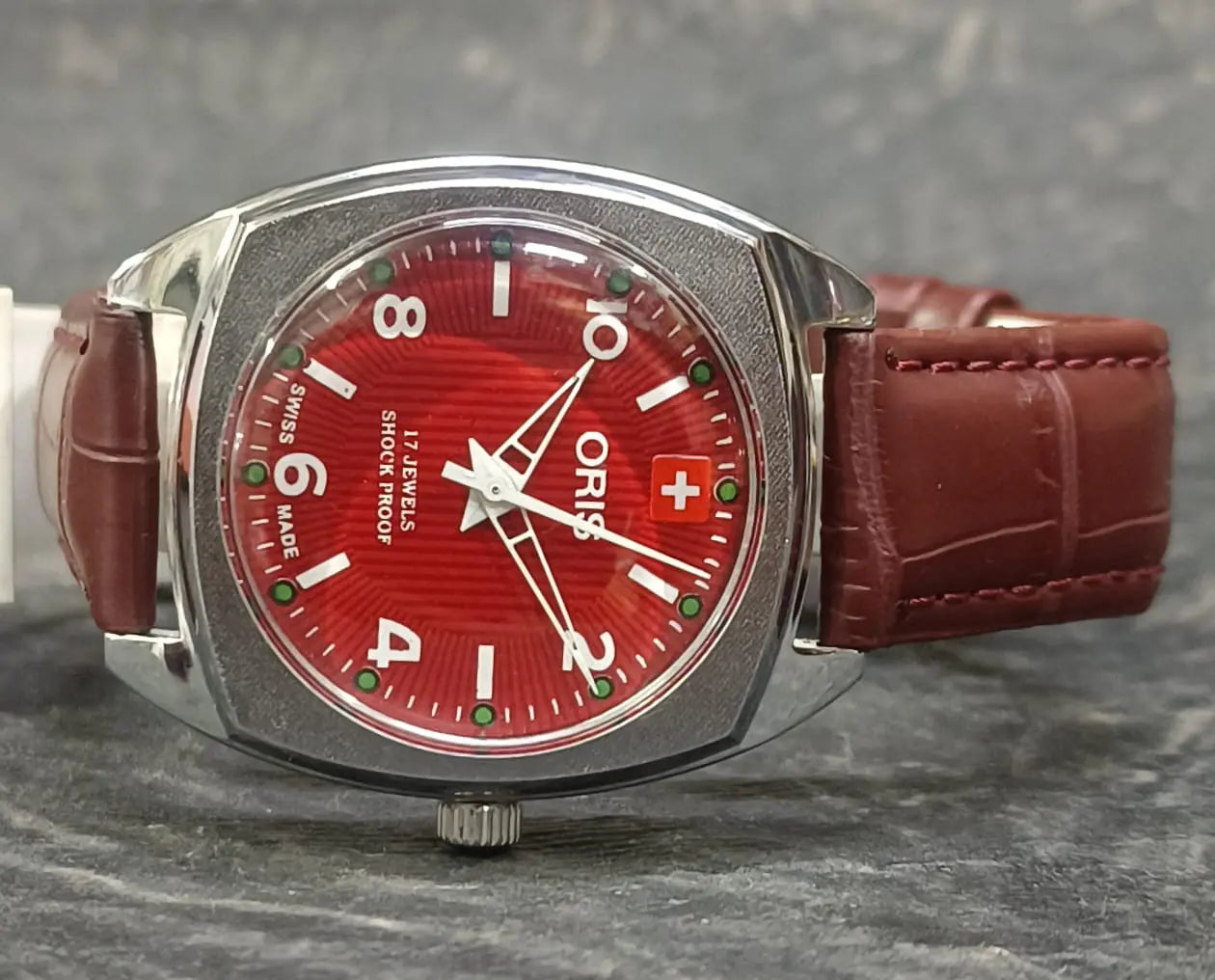 Oris Wristwatch 17 Jewels FHF ST96 Mechanical Hand Wind Swiss Made Movement