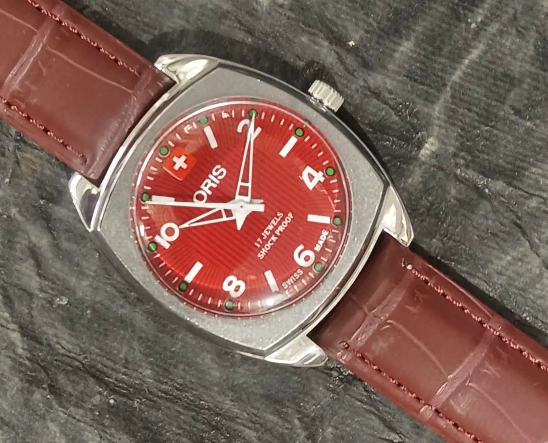 Oris Wristwatch 17 Jewels FHF ST96 Mechanical Hand Wind Swiss Made Movement