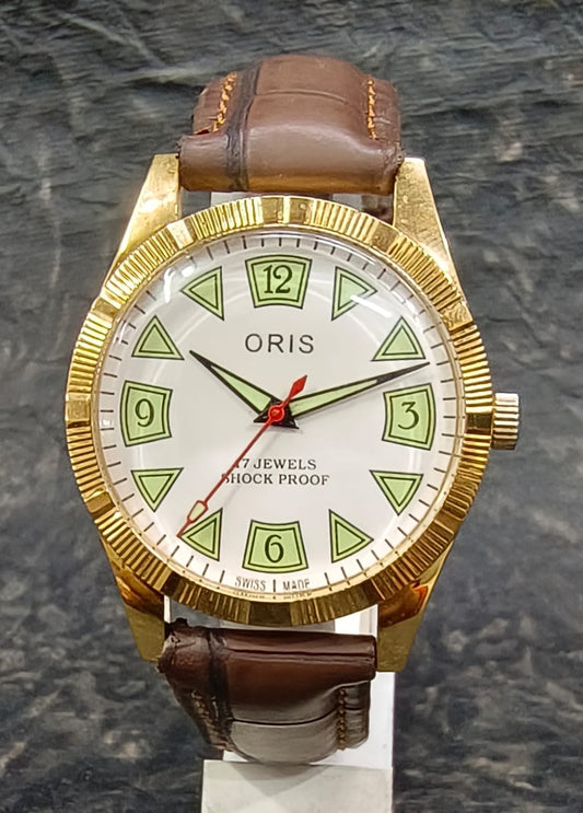 Oris Vintage 17 Jewels FHF ST96 Mechanical Hand Wind Swiss Made Wristwatch