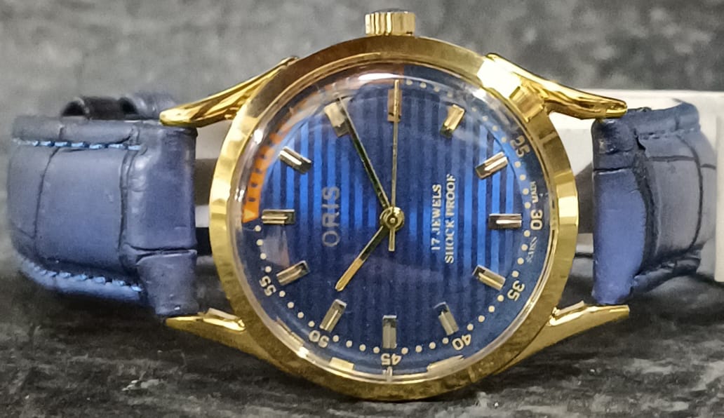 Men's Wristwatch Oris Vintage 17 Jewels FHF ST96 Mechanical Swiss Made Hand Winding