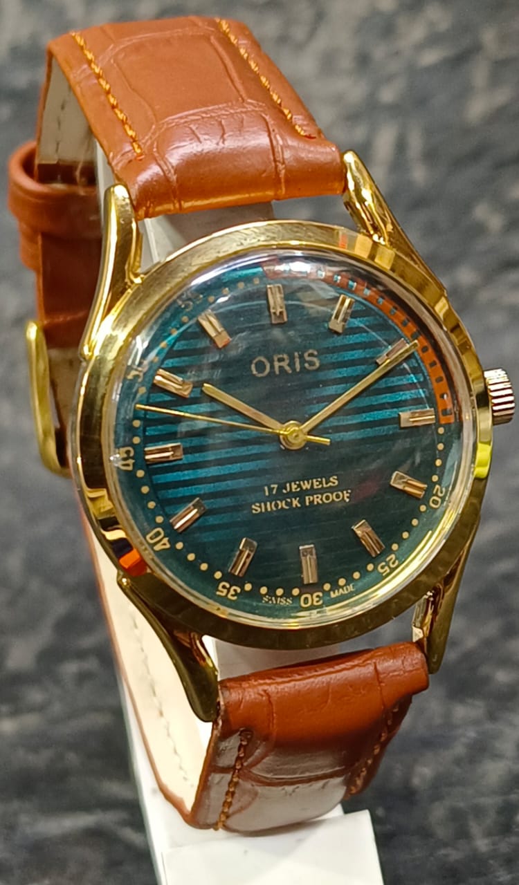 Men's Wristwatch Oris Vintage 17 Jewels FHF ST96 Mechanical Swiss Made Hand Winding