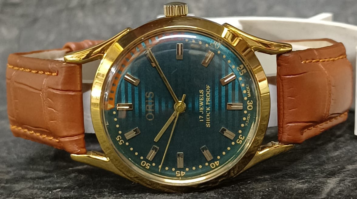 Men's Wristwatch Oris Vintage 17 Jewels FHF ST96 Mechanical Swiss Made Hand Winding