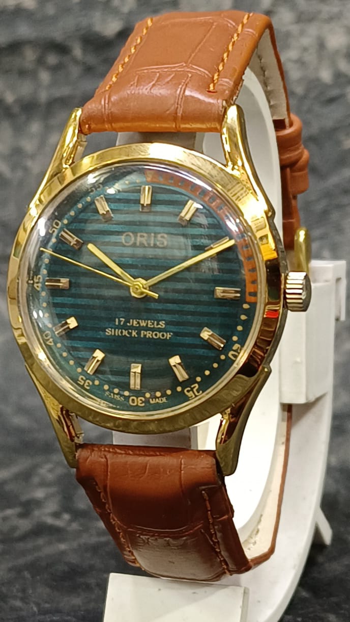 Men's Wristwatch Oris Vintage 17 Jewels FHF ST96 Mechanical Swiss Made Hand Winding