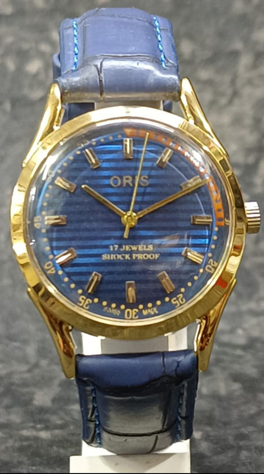 Men's Wristwatch Oris Vintage 17 Jewels FHF ST96 Mechanical Swiss Made Hand Winding
