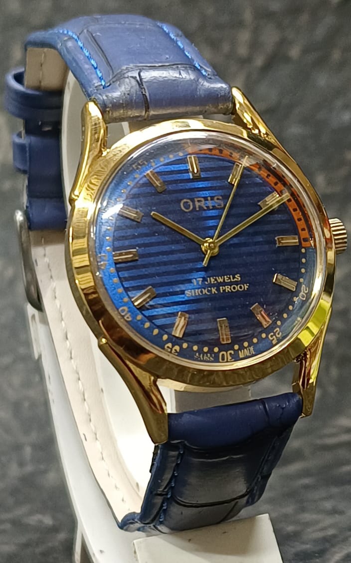 Men's Wristwatch Oris Vintage 17 Jewels FHF ST96 Mechanical Swiss Made Hand Winding