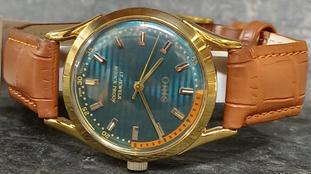 Men's Wristwatch Oris Vintage 17 Jewels FHF ST96 Mechanical Swiss Made Hand Winding