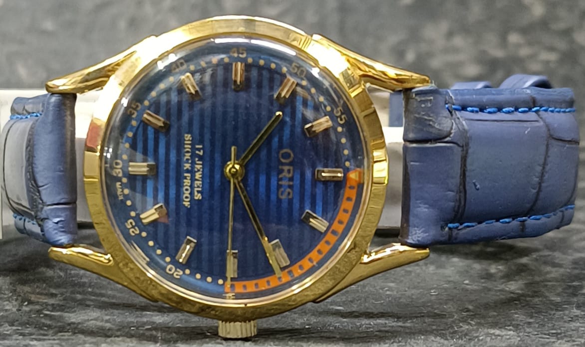 Men's Wristwatch Oris Vintage 17 Jewels FHF ST96 Mechanical Swiss Made Hand Winding