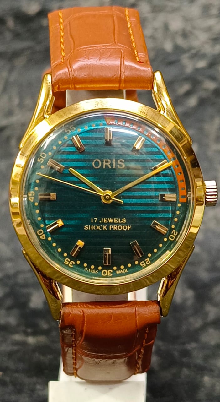 Men's Wristwatch Oris Vintage 17 Jewels FHF ST96 Mechanical Swiss Made Hand Winding
